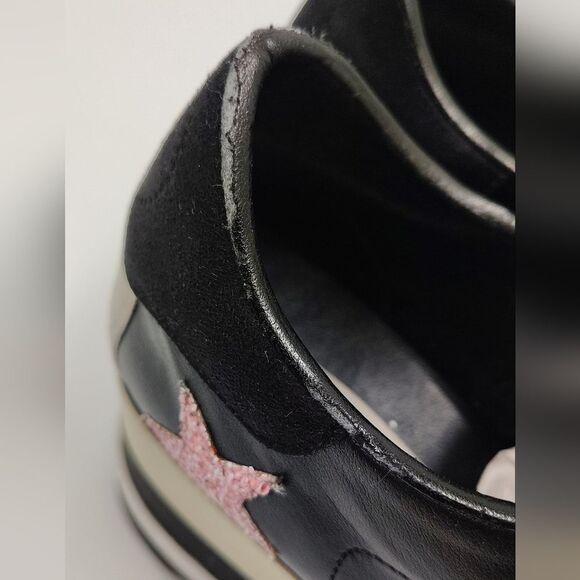 Stella McCartney Leather Elyse Star Platform Trainers Sneakers Sz 38 - Picture 15 of 16